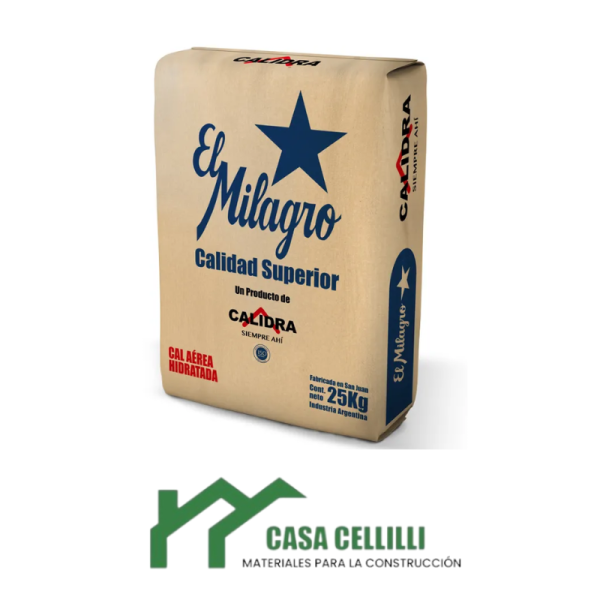 CAL AEREA X 25 KG MILAGRO // PALLET 60