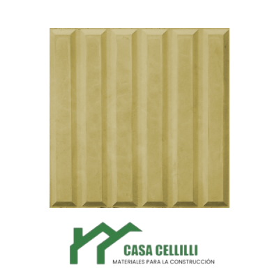 BALDOSA  VEREDA CALCAREA 6V 20X20 AMARILLA