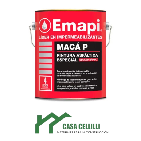 PINTURA ASFALTICA EMAPI  4LTS